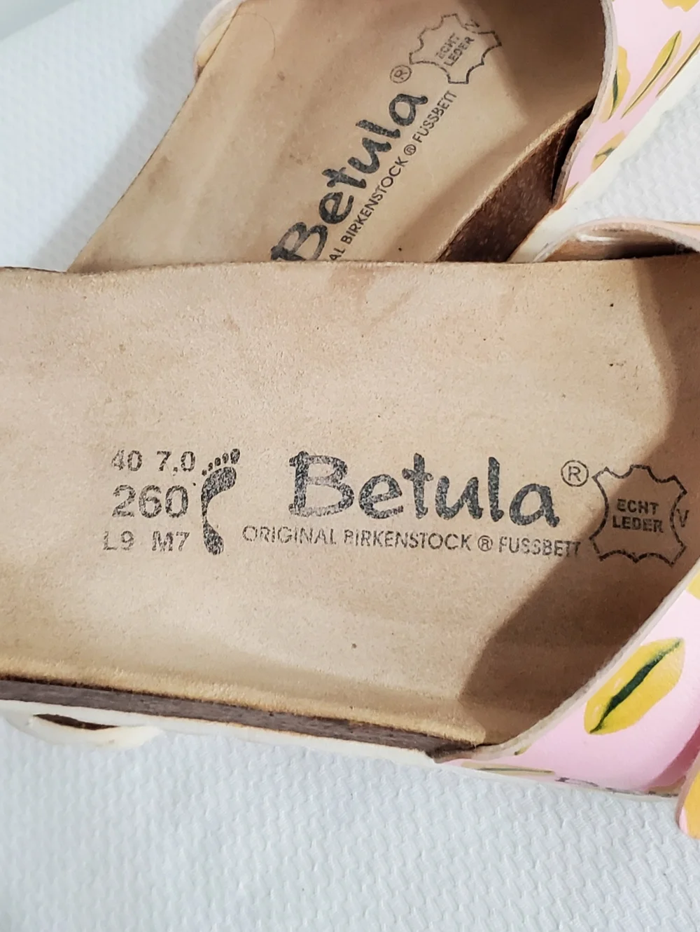 Birkenstock Betula Lips Motif Single Strap Sandal Slides Size 9